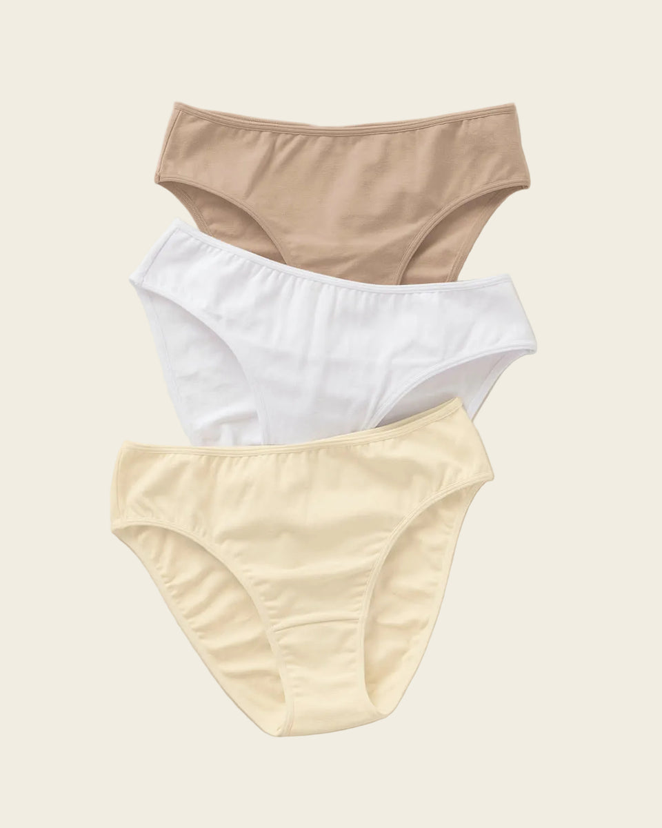 Paquete x 3 bragas tipo bikini con buen cubrimiento