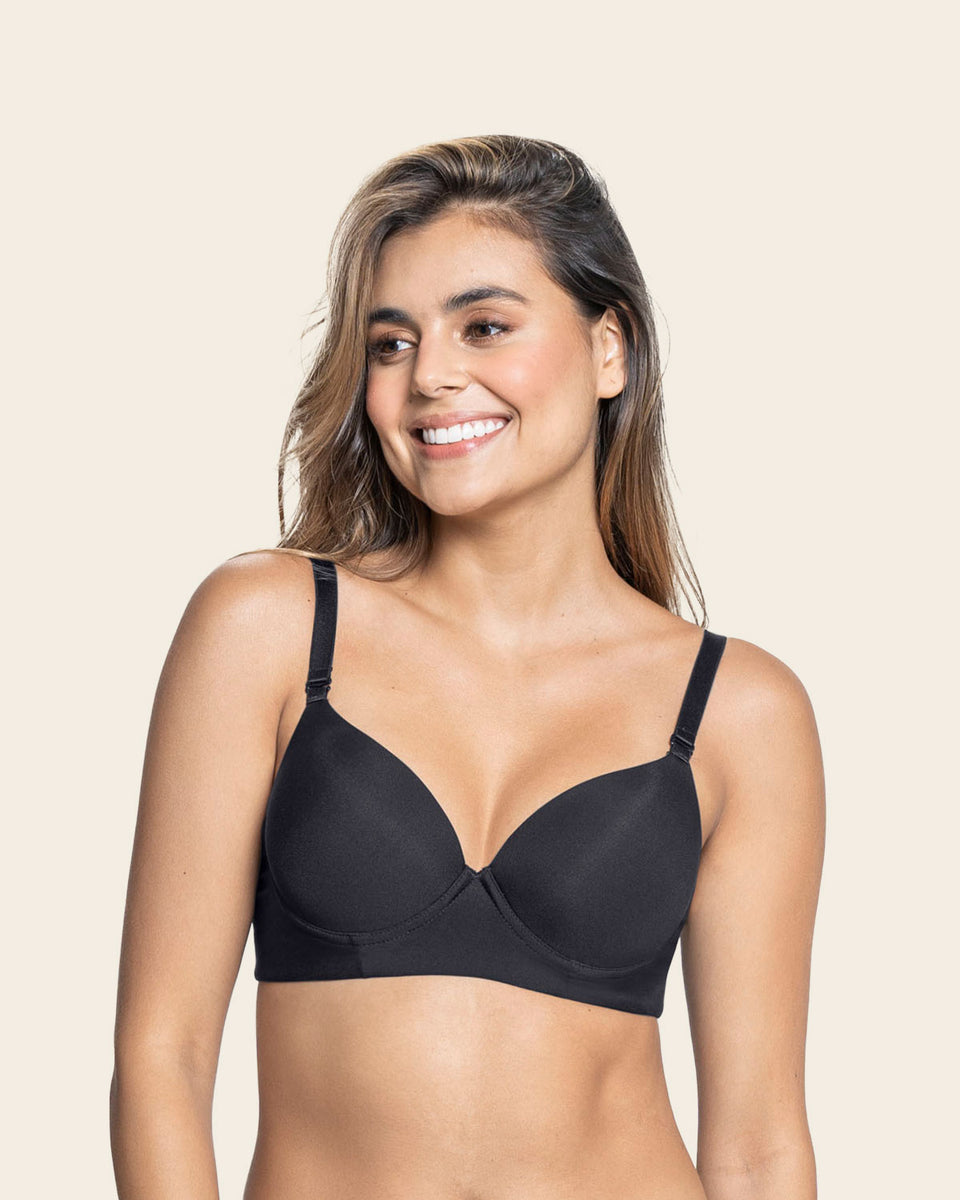 Sujetador triangular de push up alto