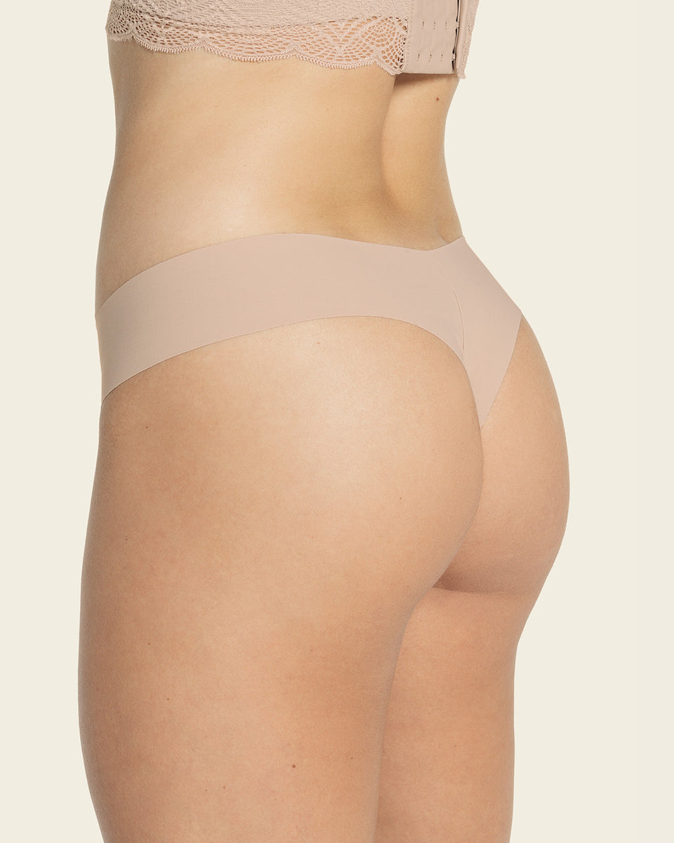 Braga tanga invisible ultraplana sin elásticos y de pocas costuras