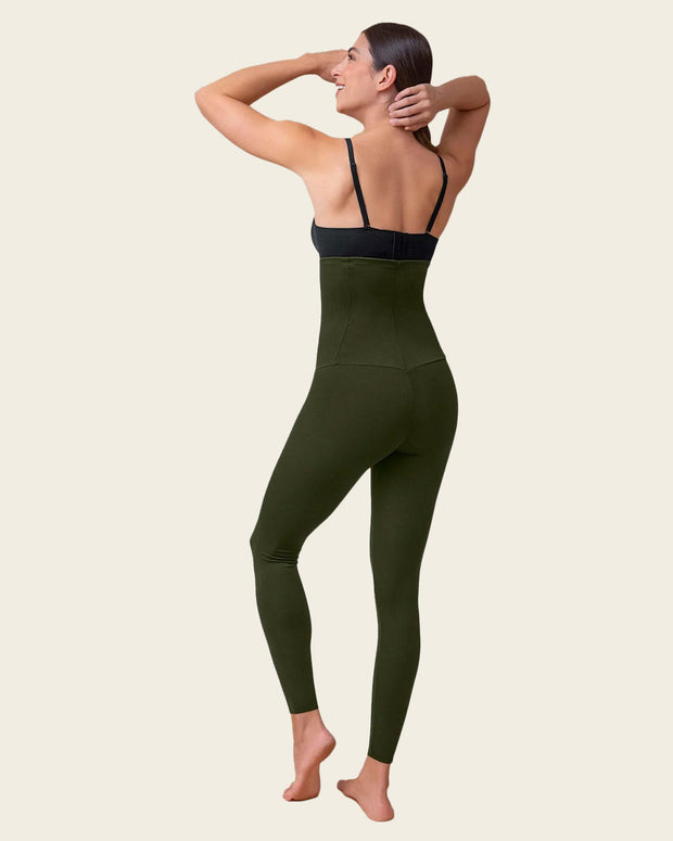 Legging de tiro alto con control fuerte de abdomen#color_b56-verde-oscuro