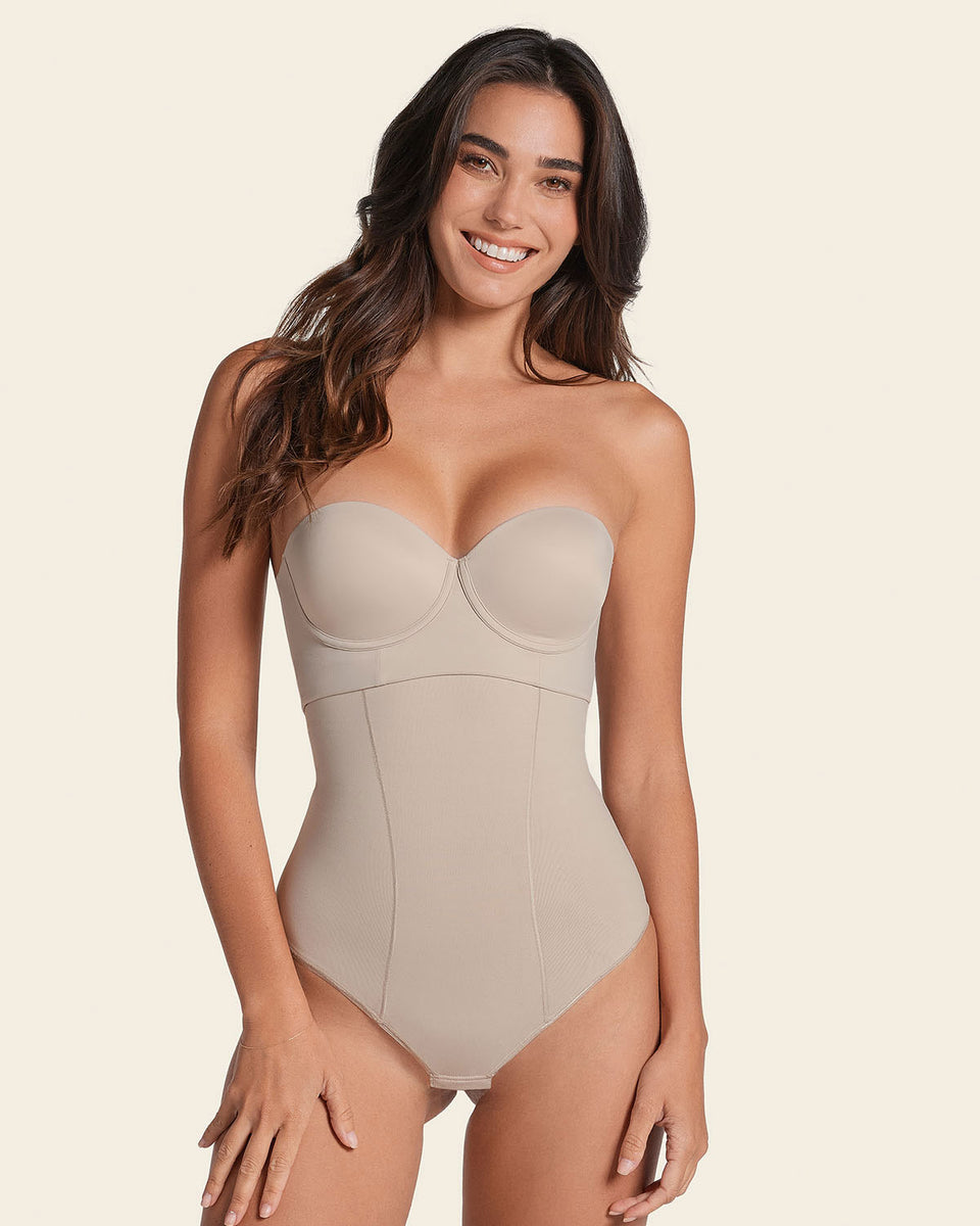 Braga faja de control estilo tanga y efecto cintura reloj de arena
