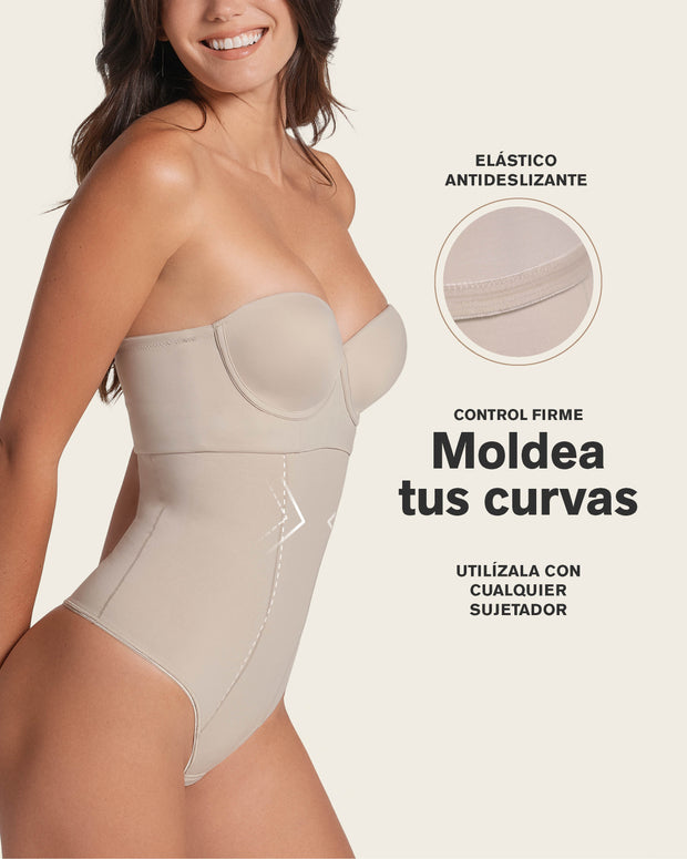 Braga faja de control estilo tanga y efecto cintura reloj de arena#color_802-habano-claro