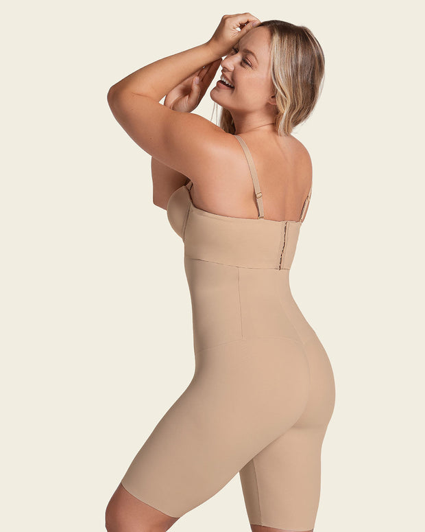 Braga faja de tiro alto con control abdomen y cintura#color_801-habano-claro