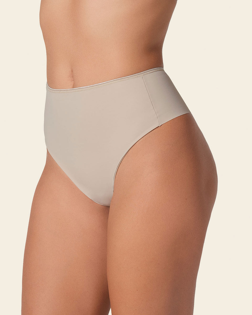Braga faja tanga de control fuerte tiro alto