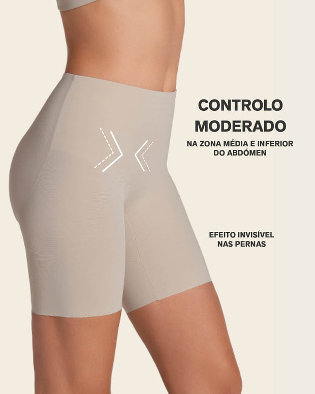 Braga short invisible de control de abdomen efecto levanta glúteos#color_802-beige