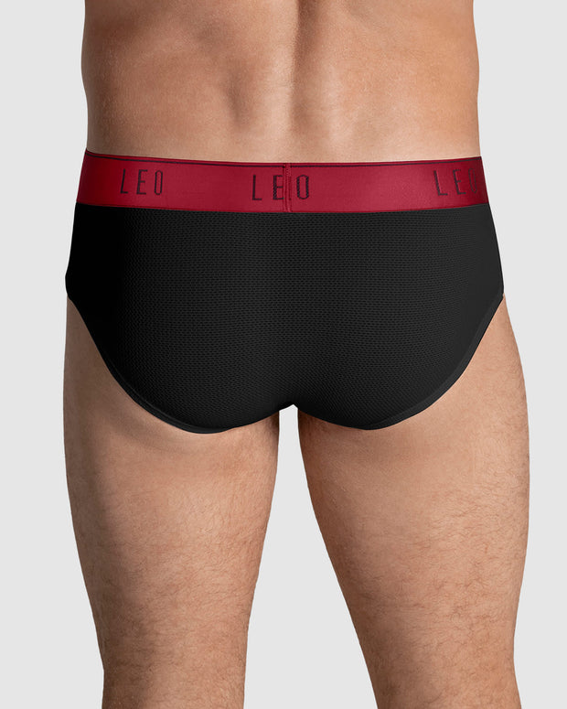 Bóxer brief de alta transpiración ideal para uso diario#color_079-negro-elastico-rojo
