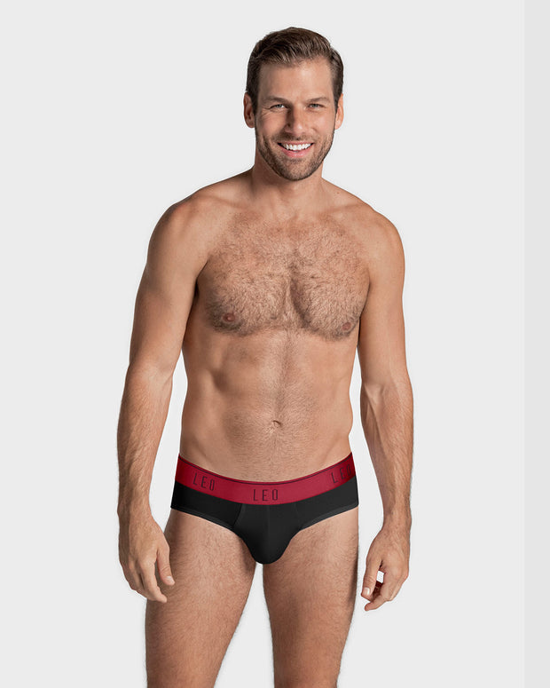 Bóxer brief de alta transpiración ideal para uso diario#color_079-negro-elastico-rojo