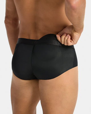 Bóxer brief de aumento de glúteos en microfibra con almohadillas extraíbles#color_700-negro