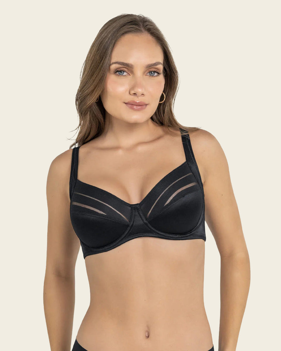 Sujetador de buen cubrimiento ideal para pecho pesado natural support