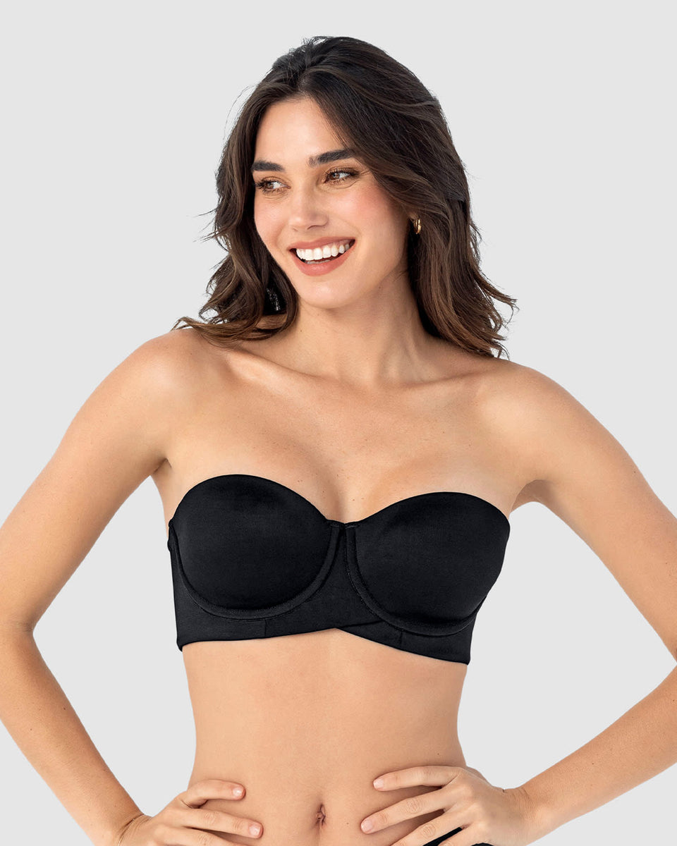 Sujetador  sin  tirantes ideal para pecho mediano y grande