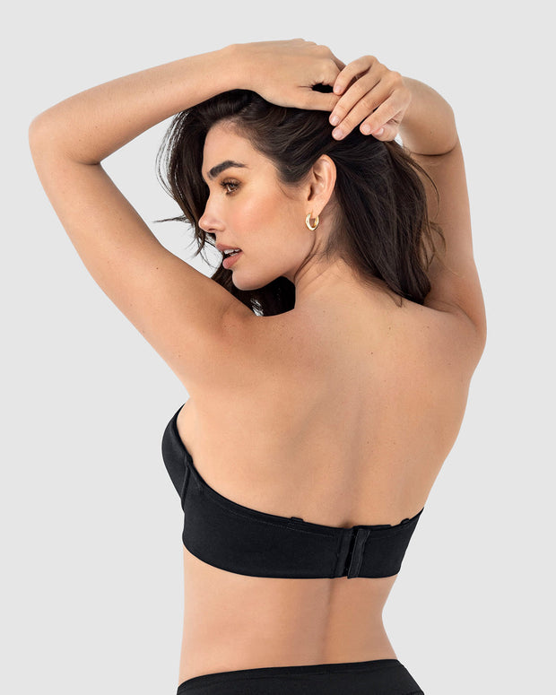 Sujetador  sin  tirantes ideal para pecho mediano y grande#color_700-negro