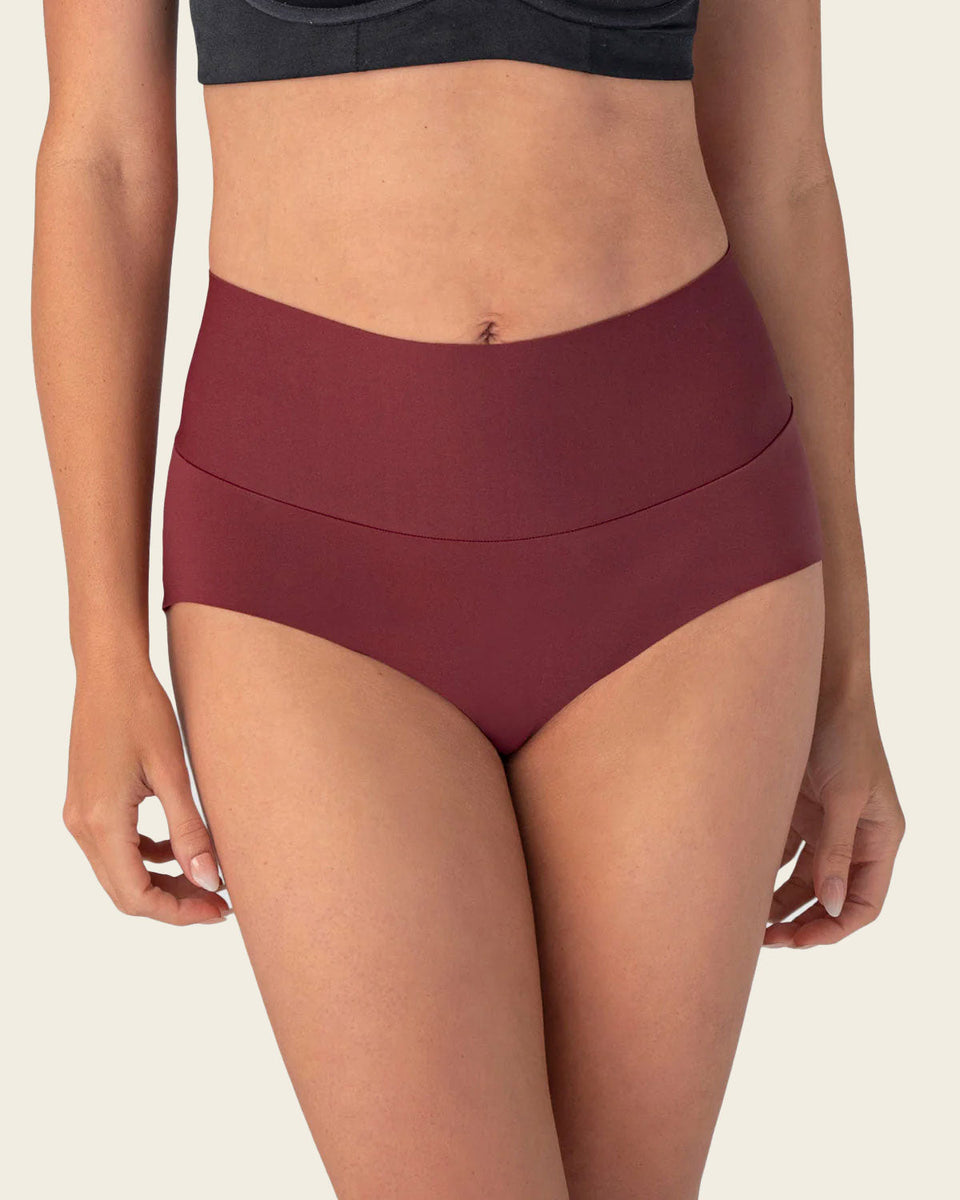 Braga clásico tiro alto de control fuerte de abdomen