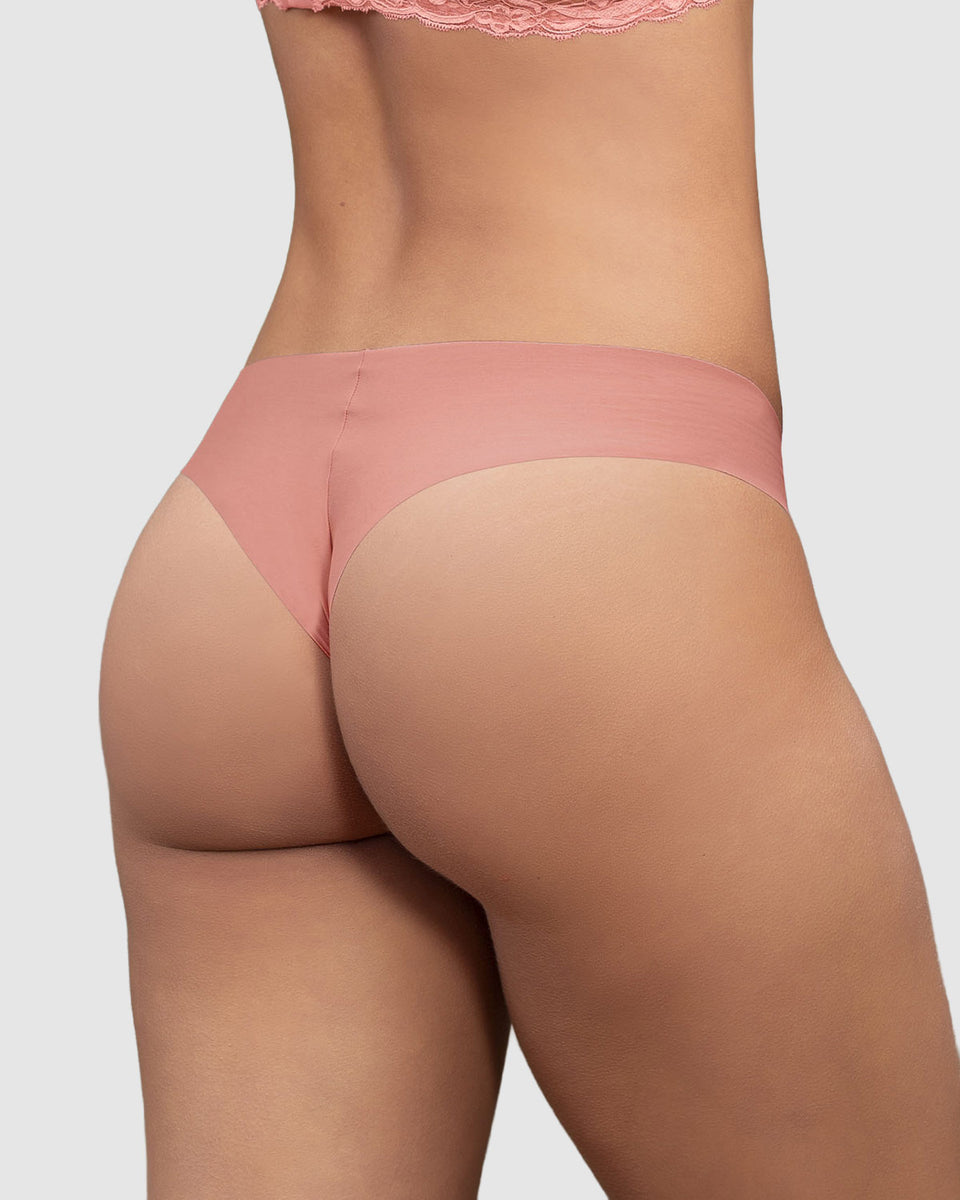 Brasileña con encaje frontal y tela invisible en glúteos