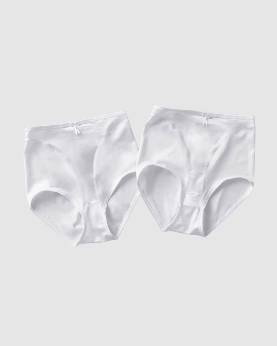 Paquete x 2 bragas fajas clásicas con control suave de abdomen