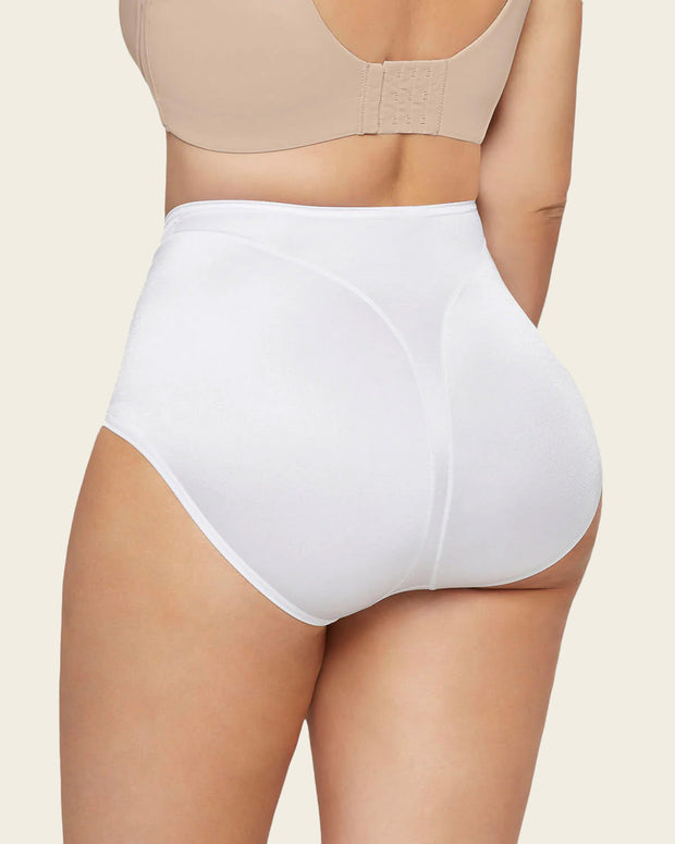 Paquete x 2 bragas fajas clásicas con control suave de abdomen#color_000-blanco