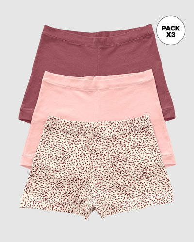 Paquete x 3 bóxers con algodón de excelente cubrimiento#color_s38-rosa-claro-rojo-estampado