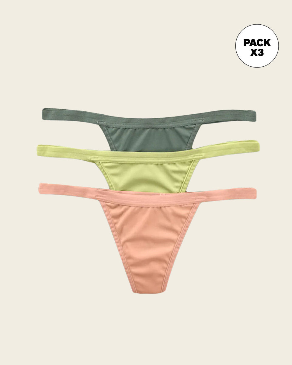 Paquete x 3 tangas descaderadas