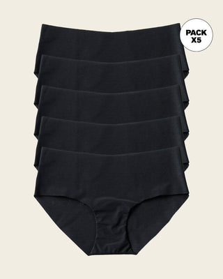 Braga culotte invisible ultraplano sin elásticos y de pocas costuras#color_785-negro