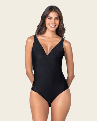 Bañador entero escote profundo#color_700-negro
