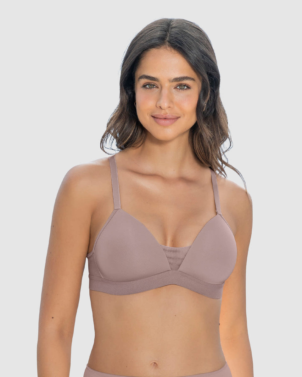 Sujetador triangular sin aro estilo top