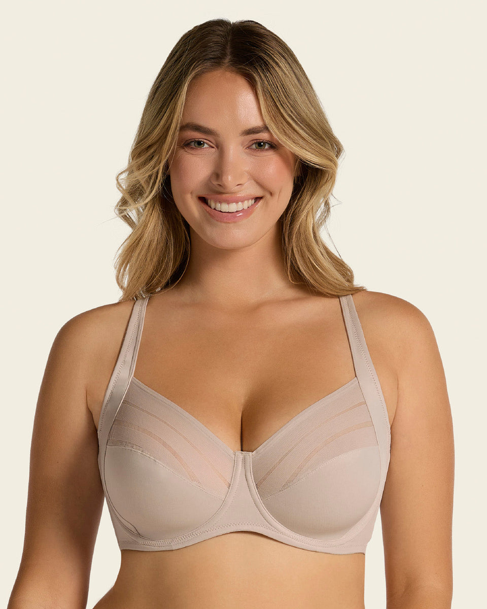 Sujetador de buen cubrimiento ideal para pecho pesado natural support