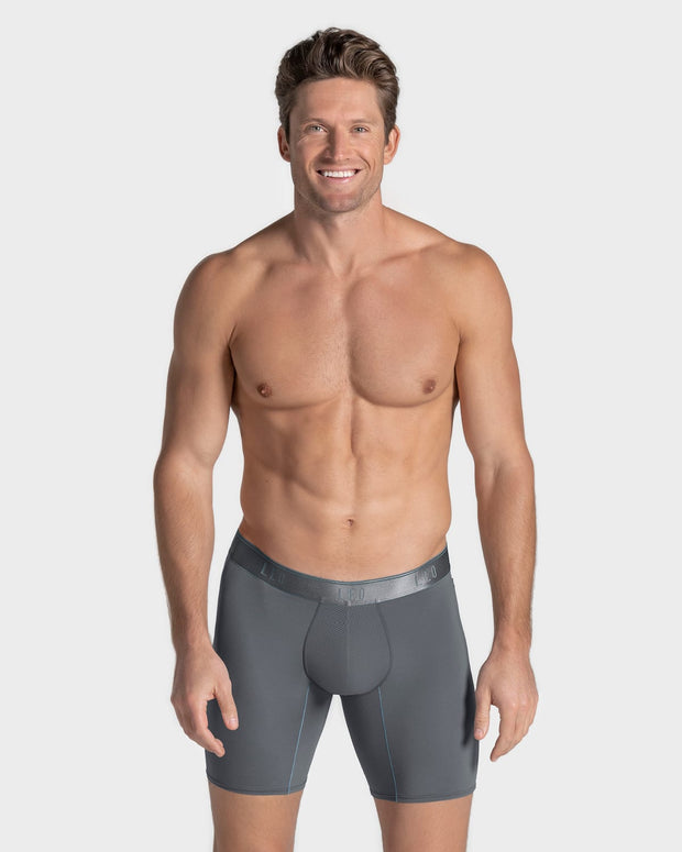 Bóxer deportivo con bolsillo lateral en microfibra#color_784-gris