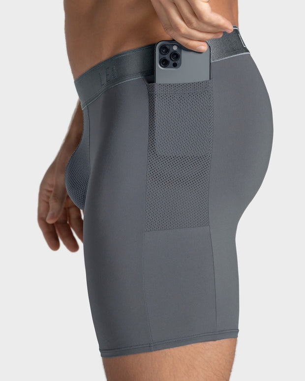 Bóxer deportivo con bolsillo lateral en microfibra#color_784-gris