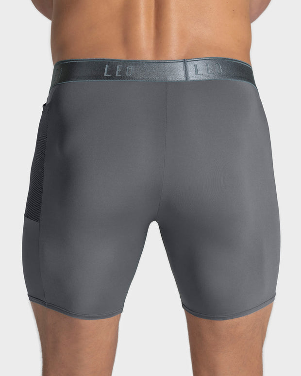 Bóxer deportivo con bolsillo lateral en microfibra#color_784-gris