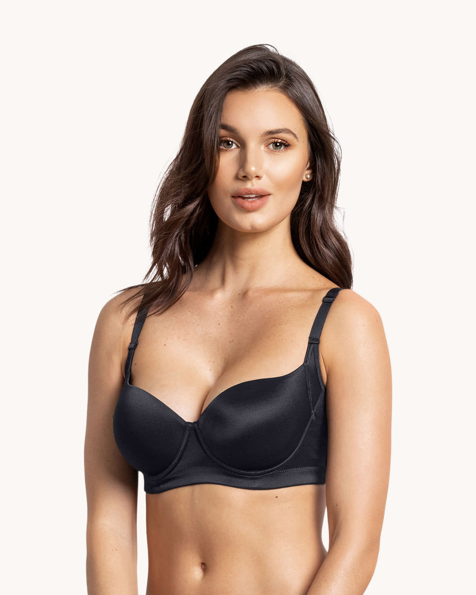 Sujetador triangular con cubrimiento de sisa y espalda