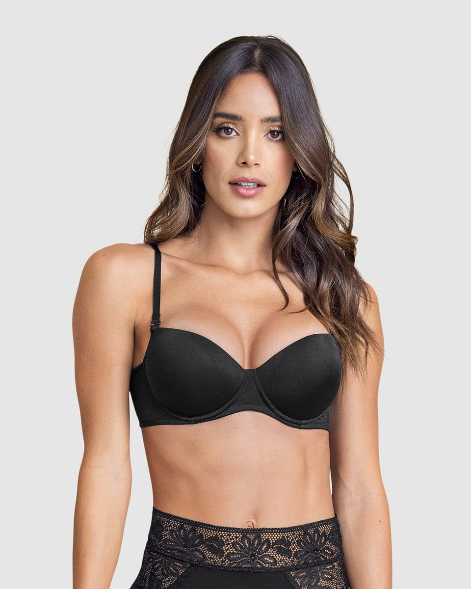 Sujetador copa lisa con aros y push up incorporado